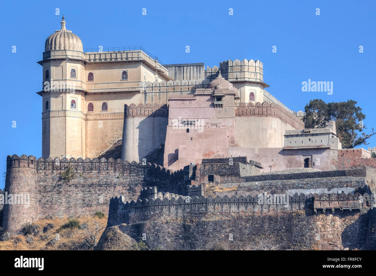 Kumbhalgarh Fort, Mewar, Rajsamand, Rajasthan, India, Asia Stock Photo
