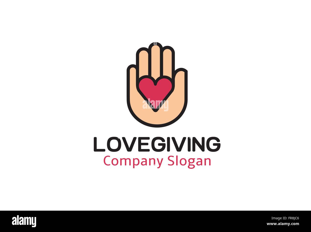 Love Giving Design Illustration Stock Vector