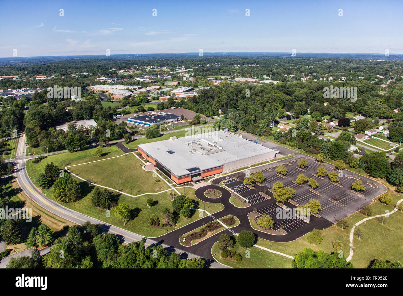 Aerial photograph of Mars Drinks global headquarters in West Chester