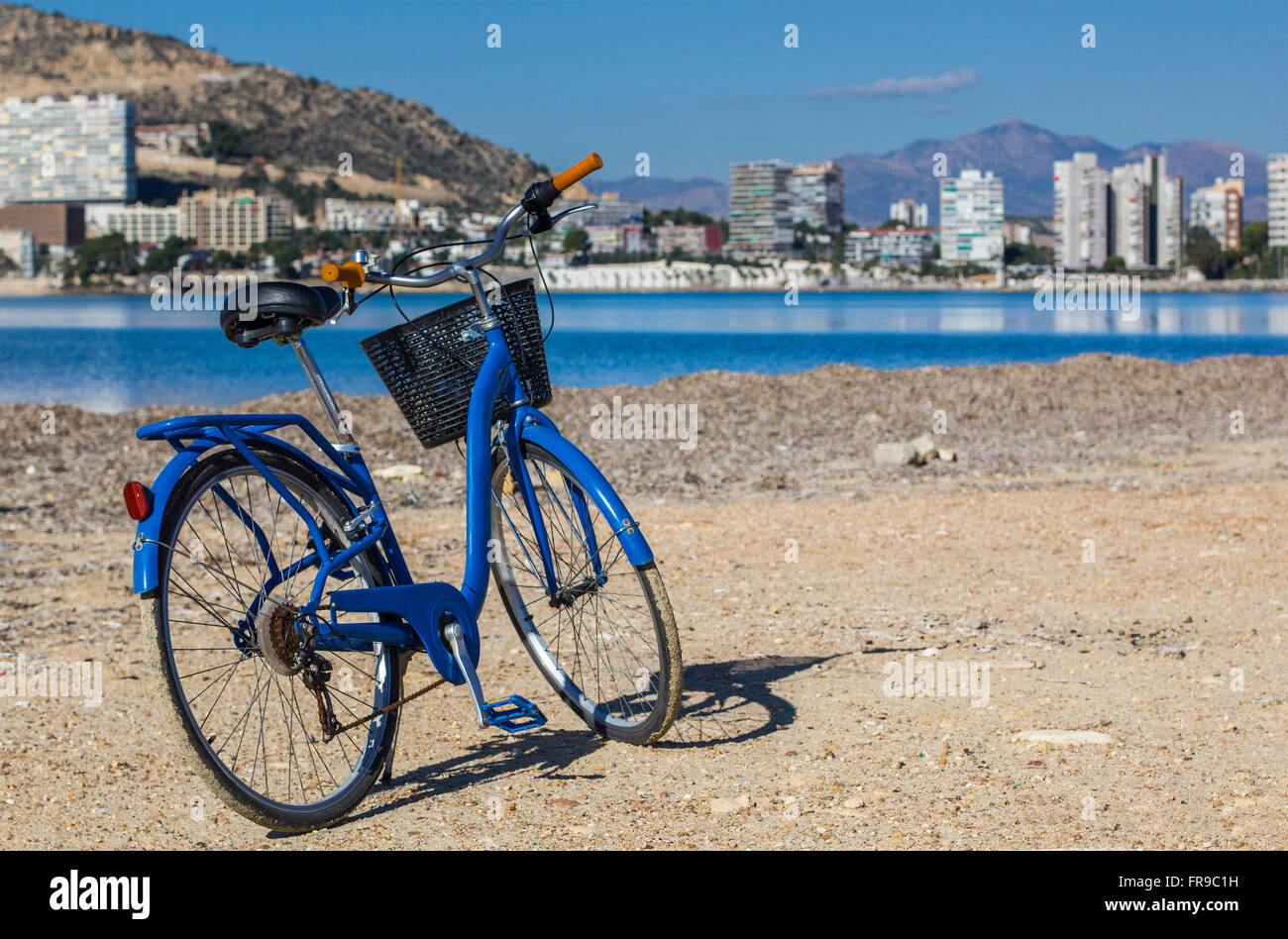 Blue and yellow bicycle hi-res stock photography and images - Alamy