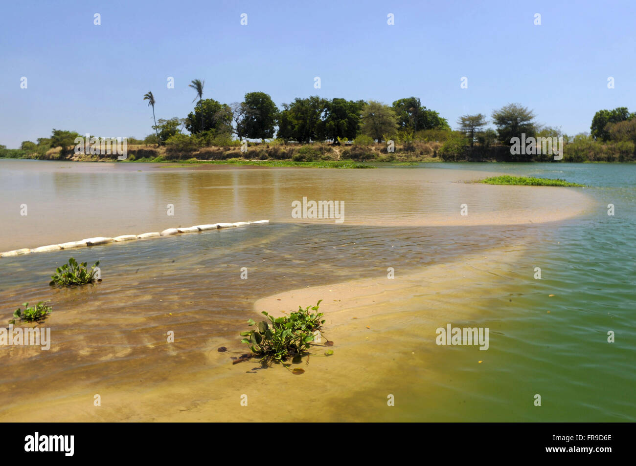 Encontro dos rios - local onde os rios Poti à direita e Paraniba à esquerda se encontram Stock Photo