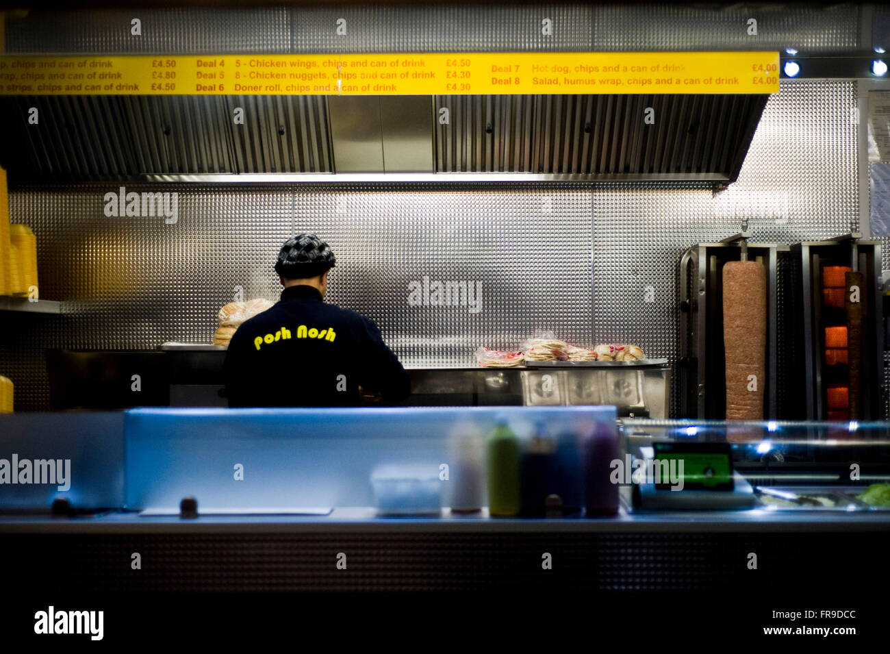 Posh Nosh kebab van in Queen Street, Oxford Stock Photo