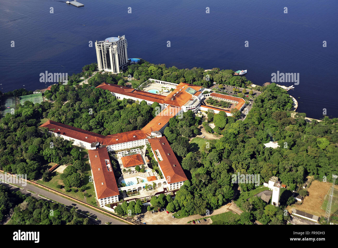 Aerial view of Hotel Tropical Manaus Stock Photo