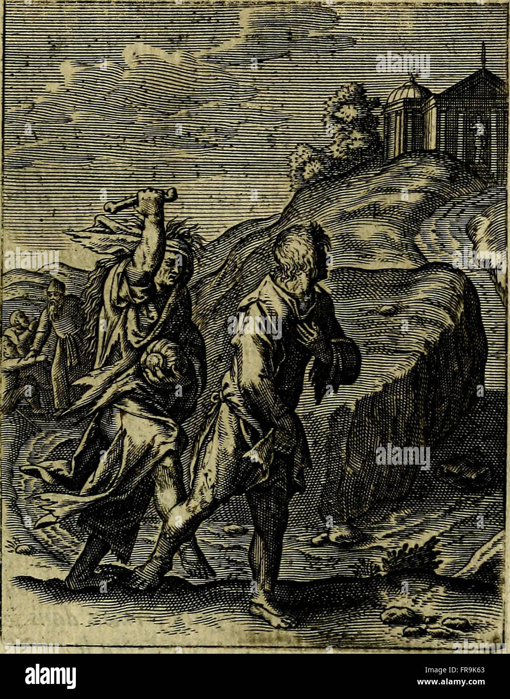 Schouwtoneel des menschelyken leevens, of, Lessen der wysheid - uytgedrukt in 103. fraaye konstplaaten, welker zinspeelingen uyt Horatius verzaamellt zyn (1755) Stock Photo
