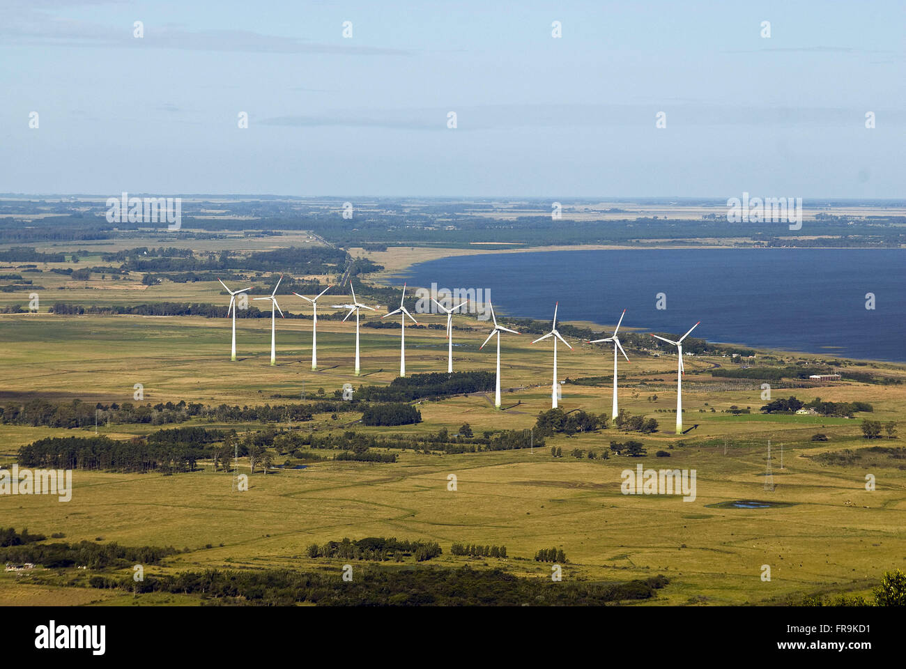 Generator wind power park - Winds South Stock Photo