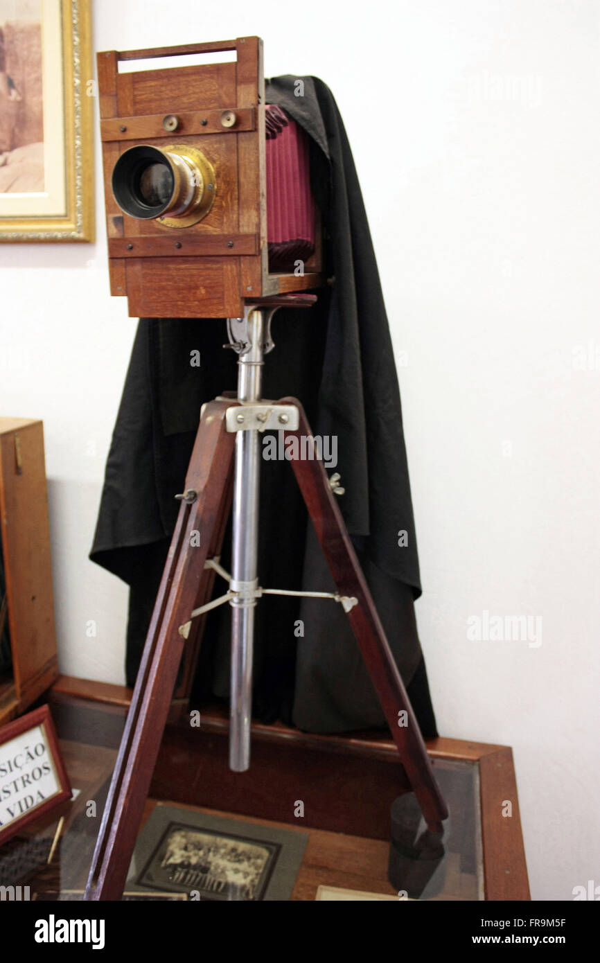 Old camera - collection of the History Museum of the City Stock Photo