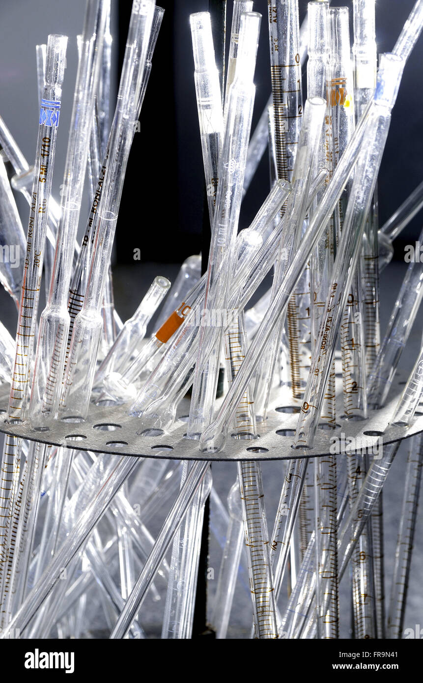 Group of pipettes in chemical laboratory Stock Photo Alamy