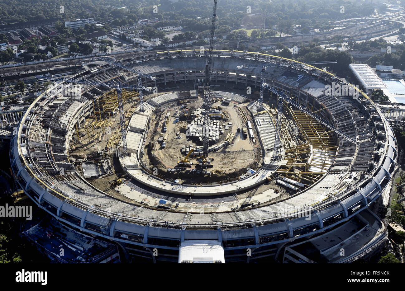Aerial View Of The Maracana Stadium Under Renovation For The World Cup aerial-view-of-the-maracana-stadium-under-renovation-for-the-world-cup