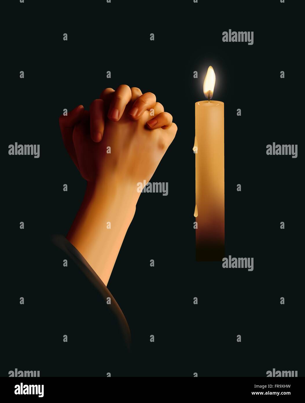Praying Stock Vector Images Alamy