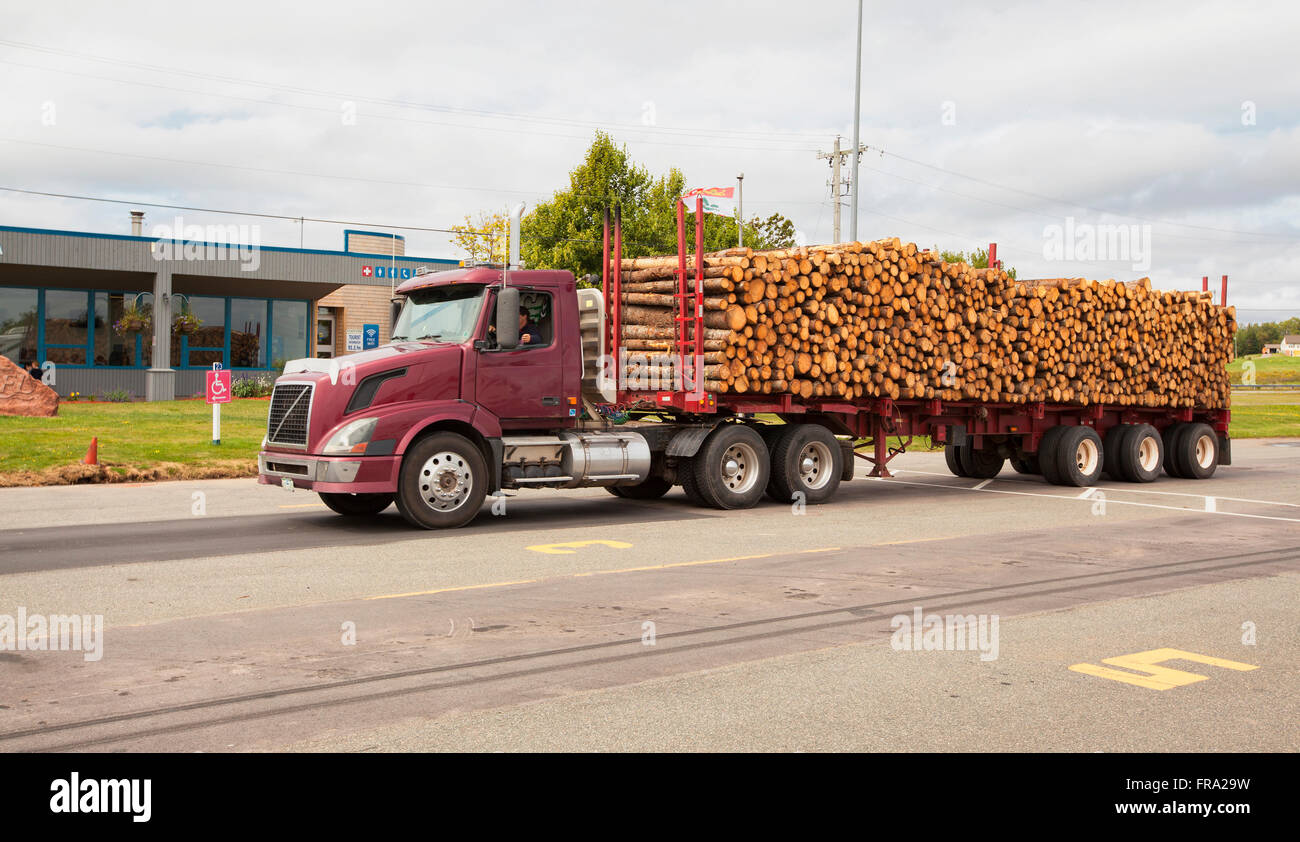 Logging Truck Carrying Logs High Resolution Stock Photography and Images -  Alamy