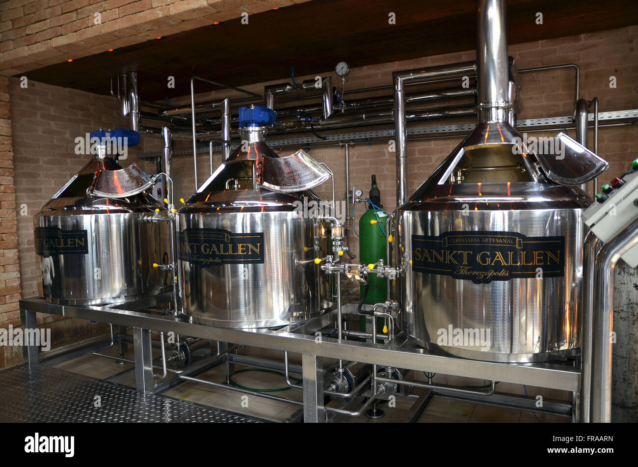 Manufacture of beer in Serrana Region Fluminense Stock Photo