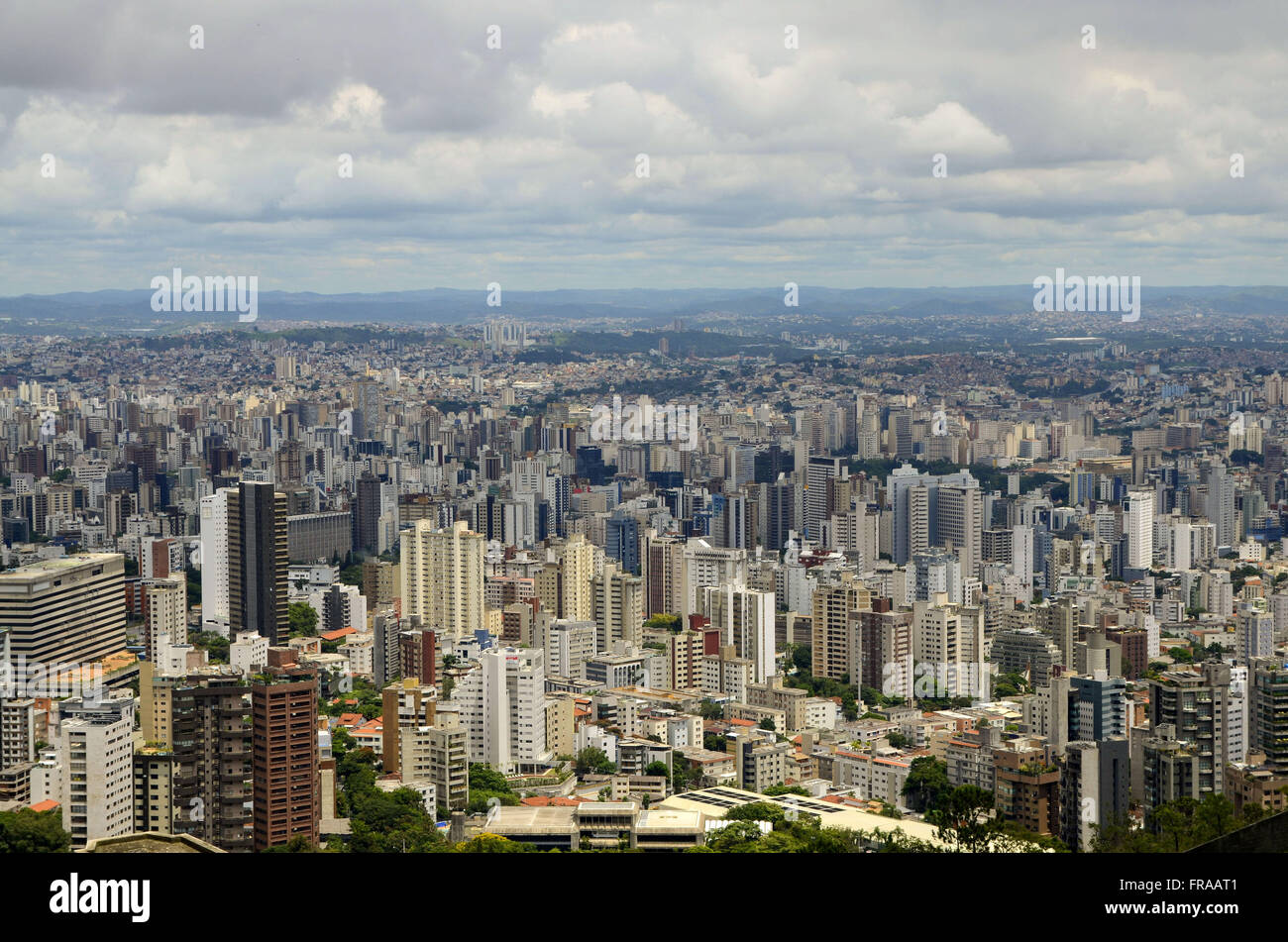 Panoramic view of the south-central region of the city from the Belvedere Mangabeiras Stock Photo