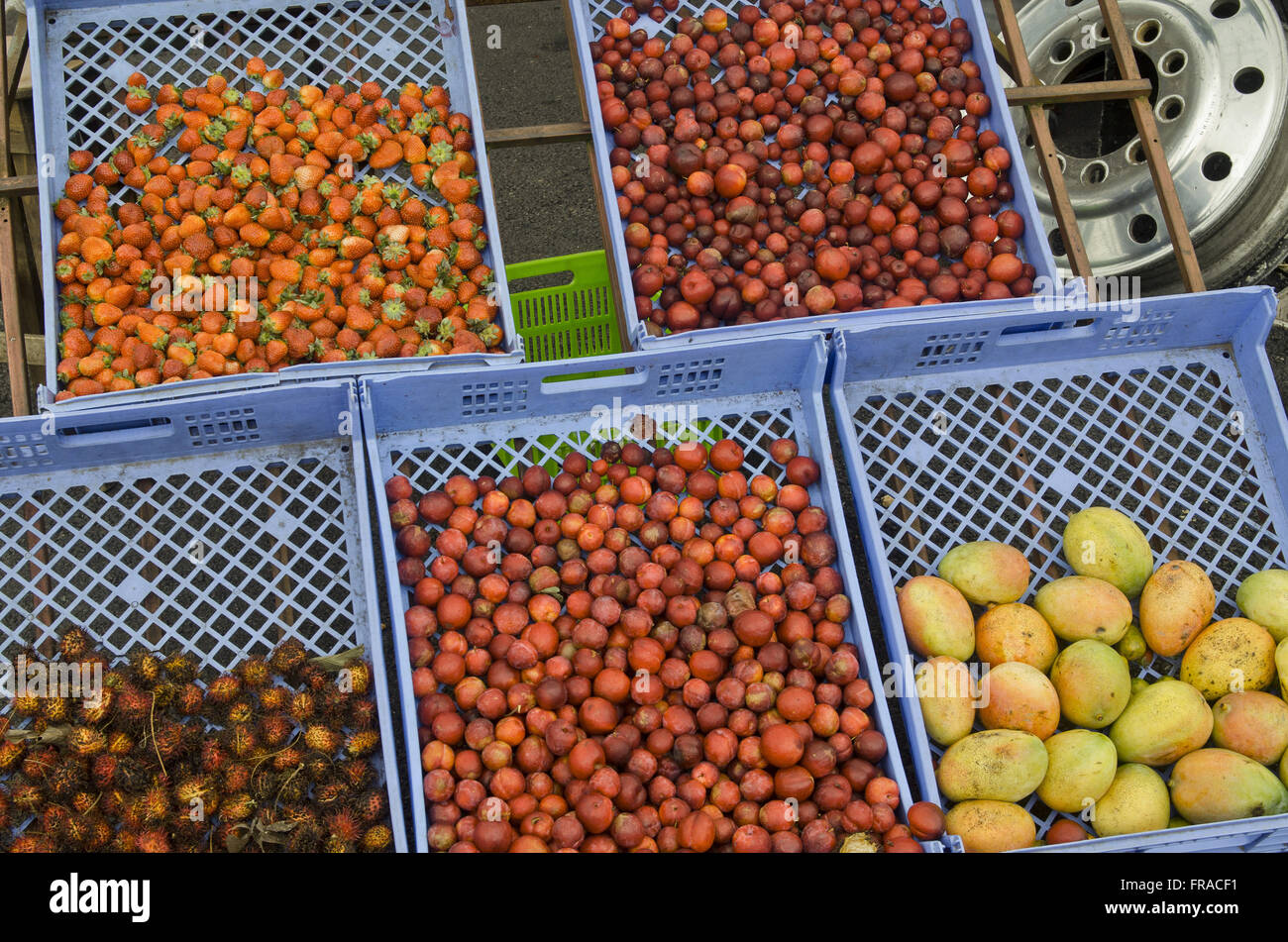 Native fruit market in Arenal Volcano Region Stock Photo