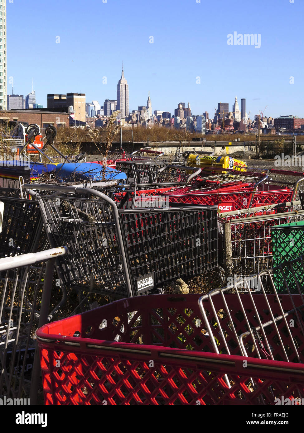 Deposit of scrap in New Jersey Stock Photo