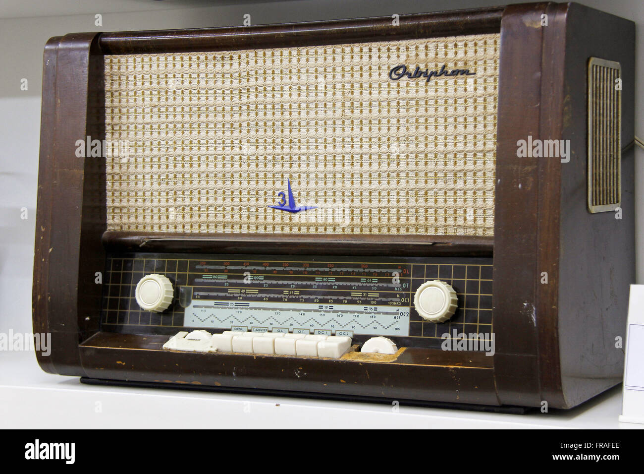 Antique Radio operation with the valves Stock Photo - Alamy