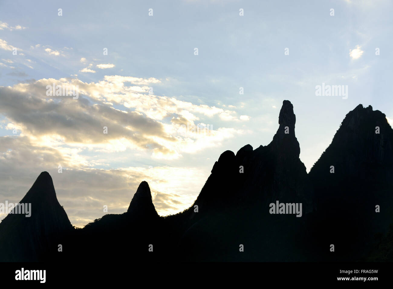 Pico Finger of God in the Sierra National Park organs Stock Photo