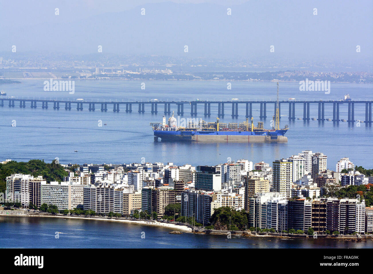 Top view of the beach of Arrows in the neighborhood Inga Stock Photo