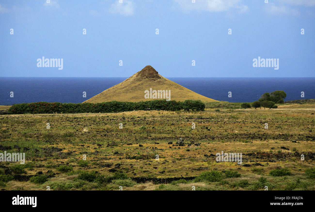 Volcano on Easter Island Rapa Nui Stock Photo Alamy