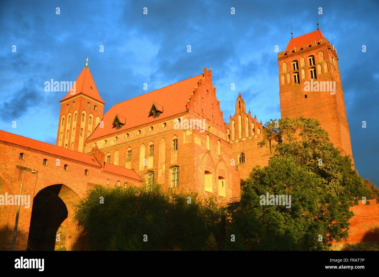 Picturesque view of Kwidzyn cathedral in Pomerania region, Poland Stock Photo