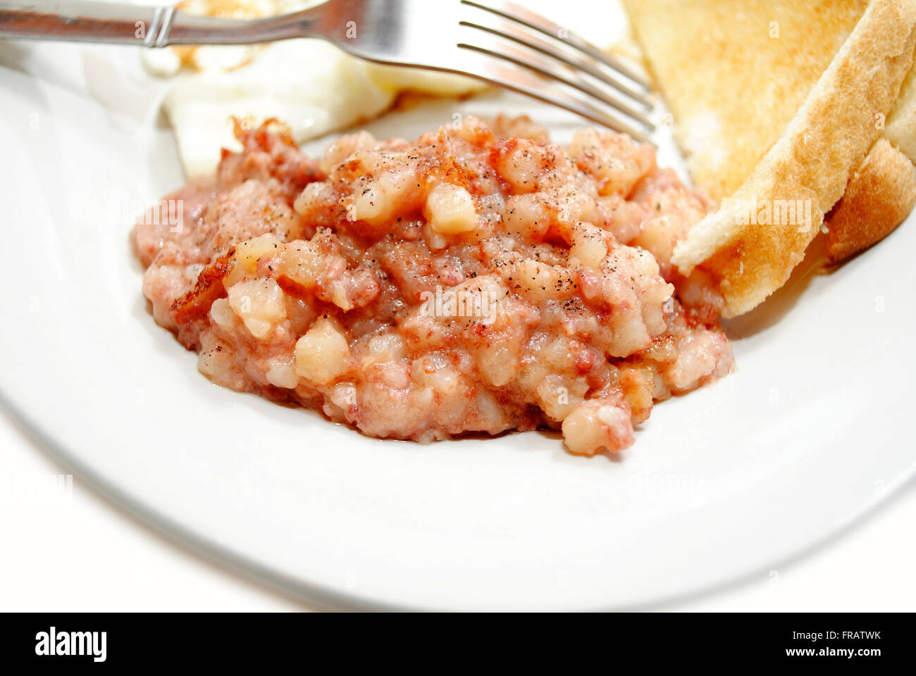A Side Dish of Corned Beef Hash Stock Photo Alamy