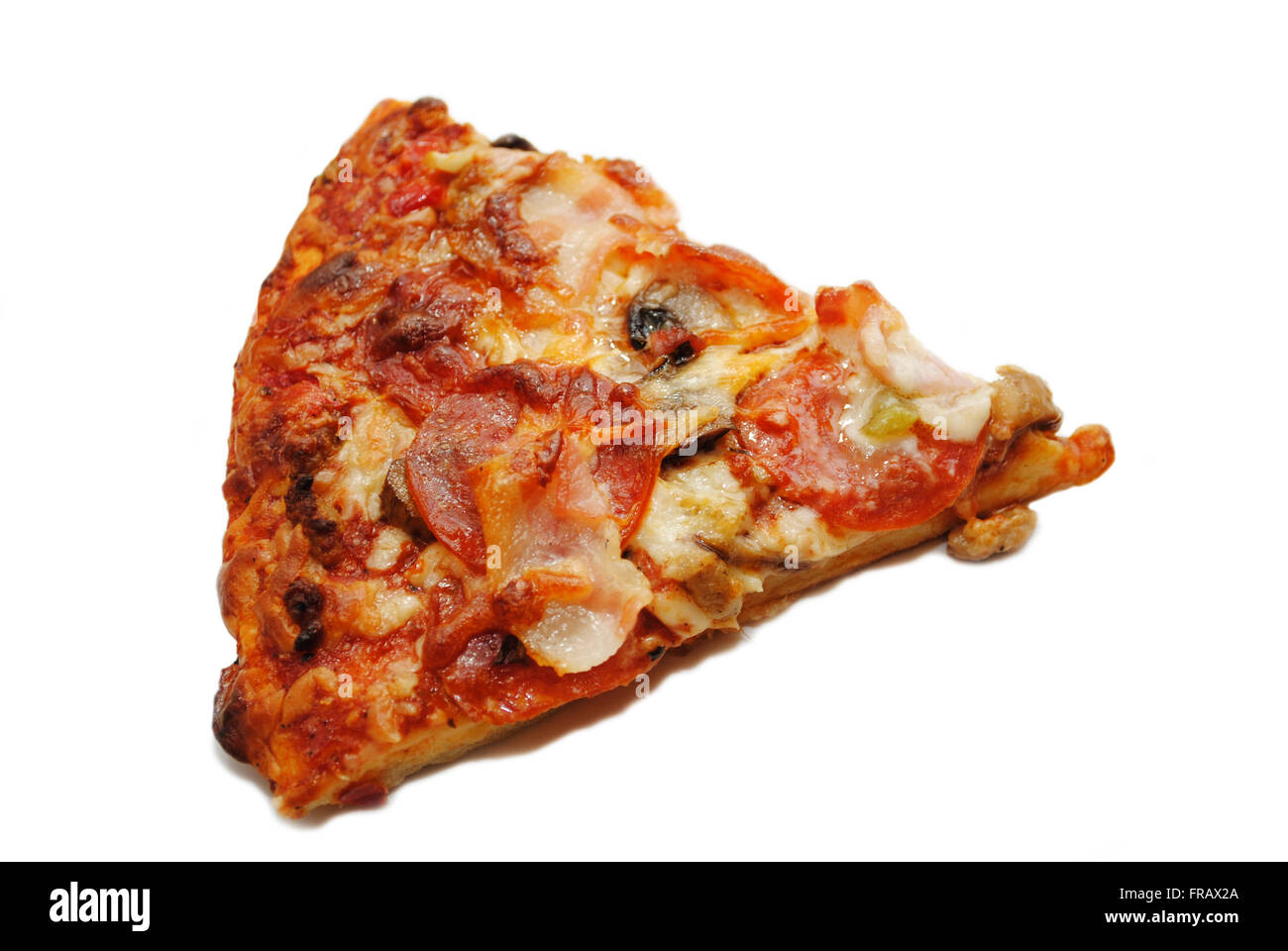 Puff con forma de porción de pizza