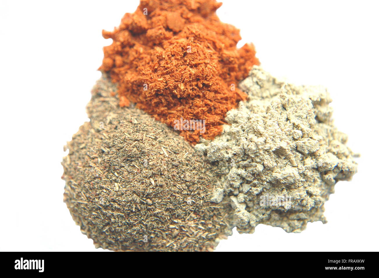 Herbal powder isolated on white background Stock Photo - Alamy