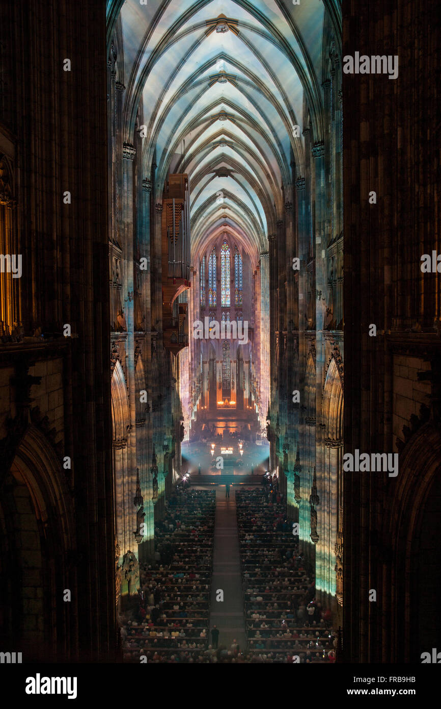 LUX Eucharistica, Cologne Cathedral illumination by German artists