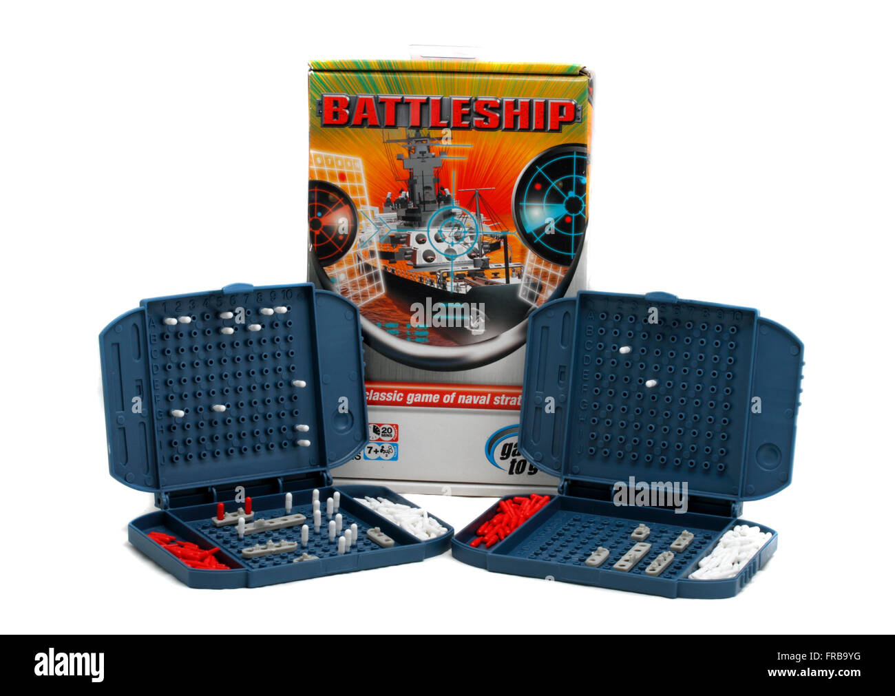 battleships - the classic game of naval strategy - no batteries required Stock Photo