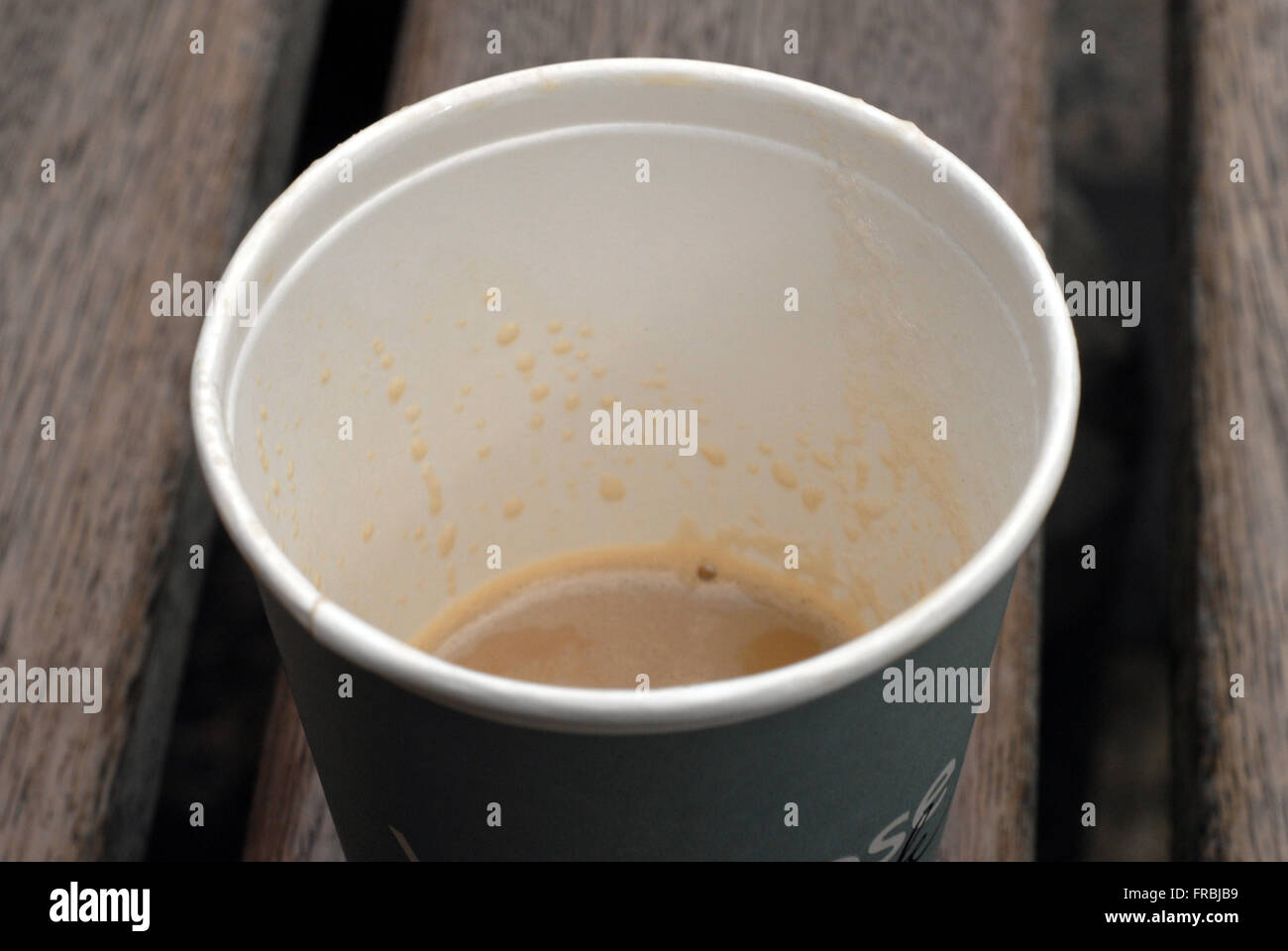 Coffee shop paper cup recycle problem Stock Photo Alamy