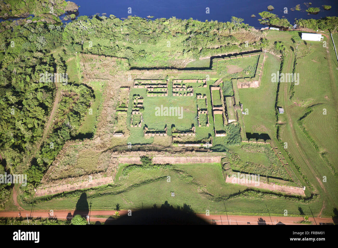 Aerial view of Fort Royal Prince of Beira also referred to as Fortress Principe da Beira Stock Photo