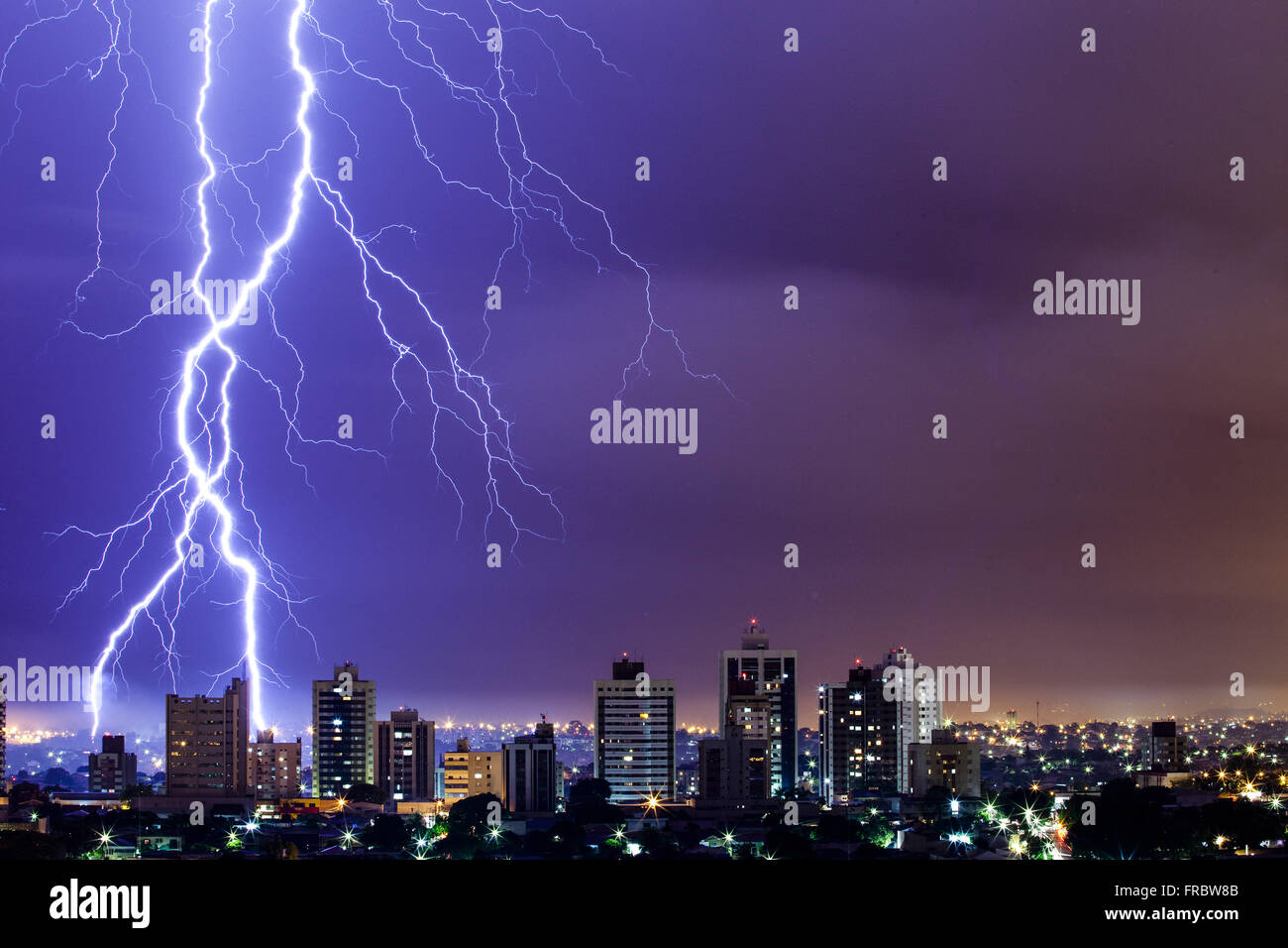 Night view of the city especially lightning Stock Photo - Alamy