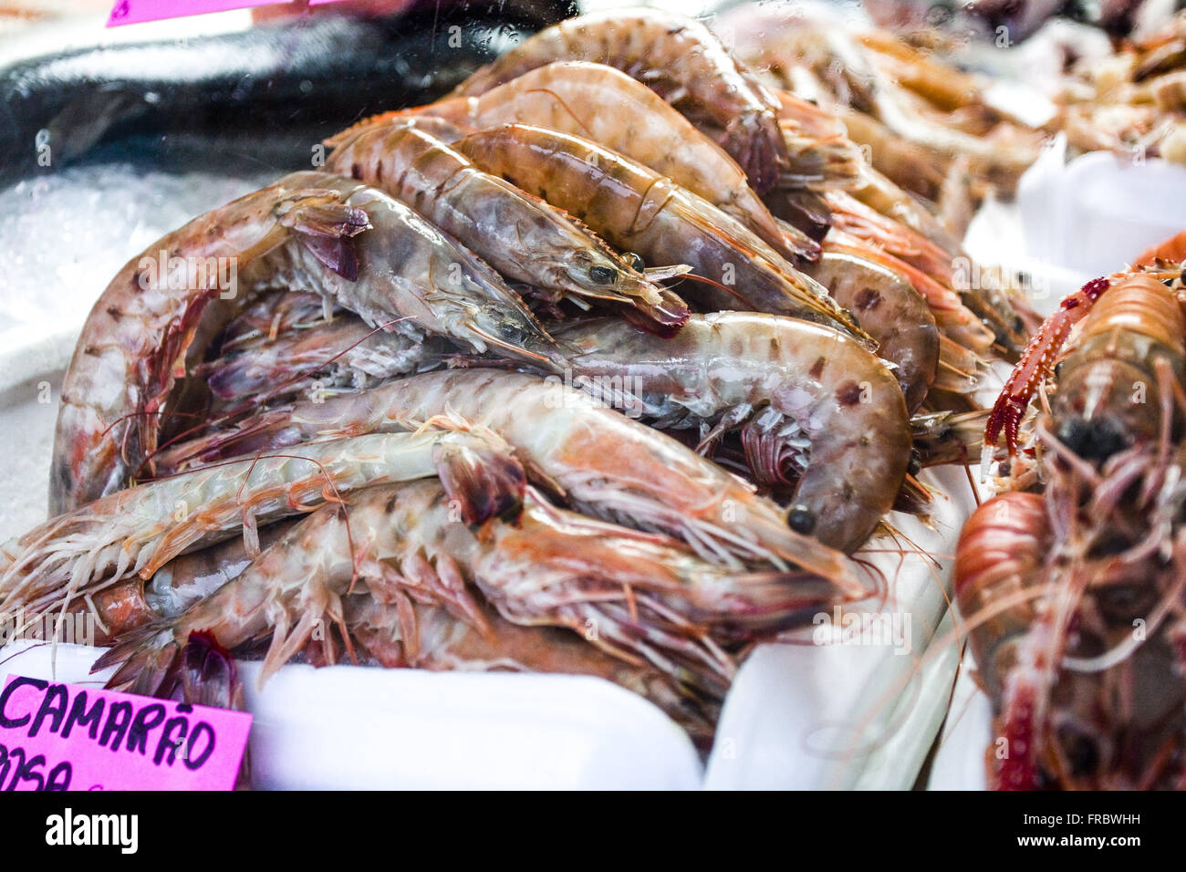 Cameroon sale at fish market Stock Photo