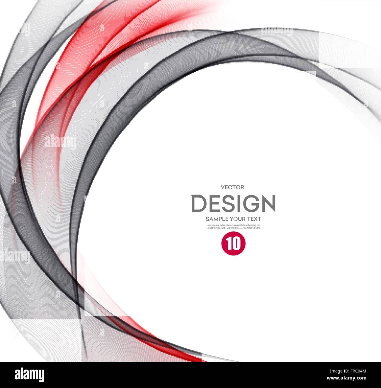 Abstract vector background, gray and red wavy Stock Vector Image & Art ...