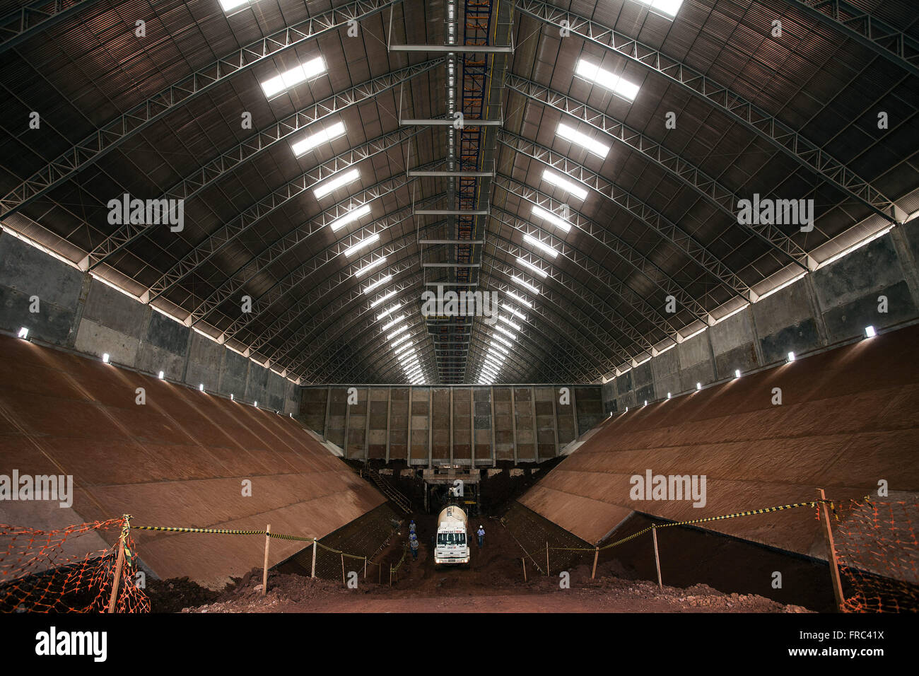 Silo construction for grain storage Stock Photo Alamy