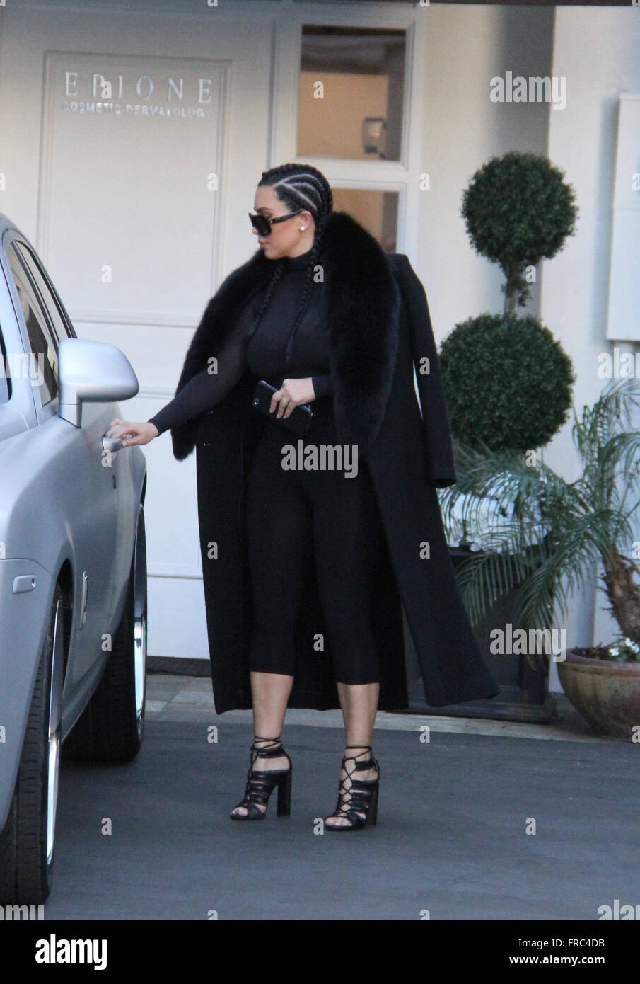 Kim Kardashian spotted leaving Epione Cosmetic Laser Center with her