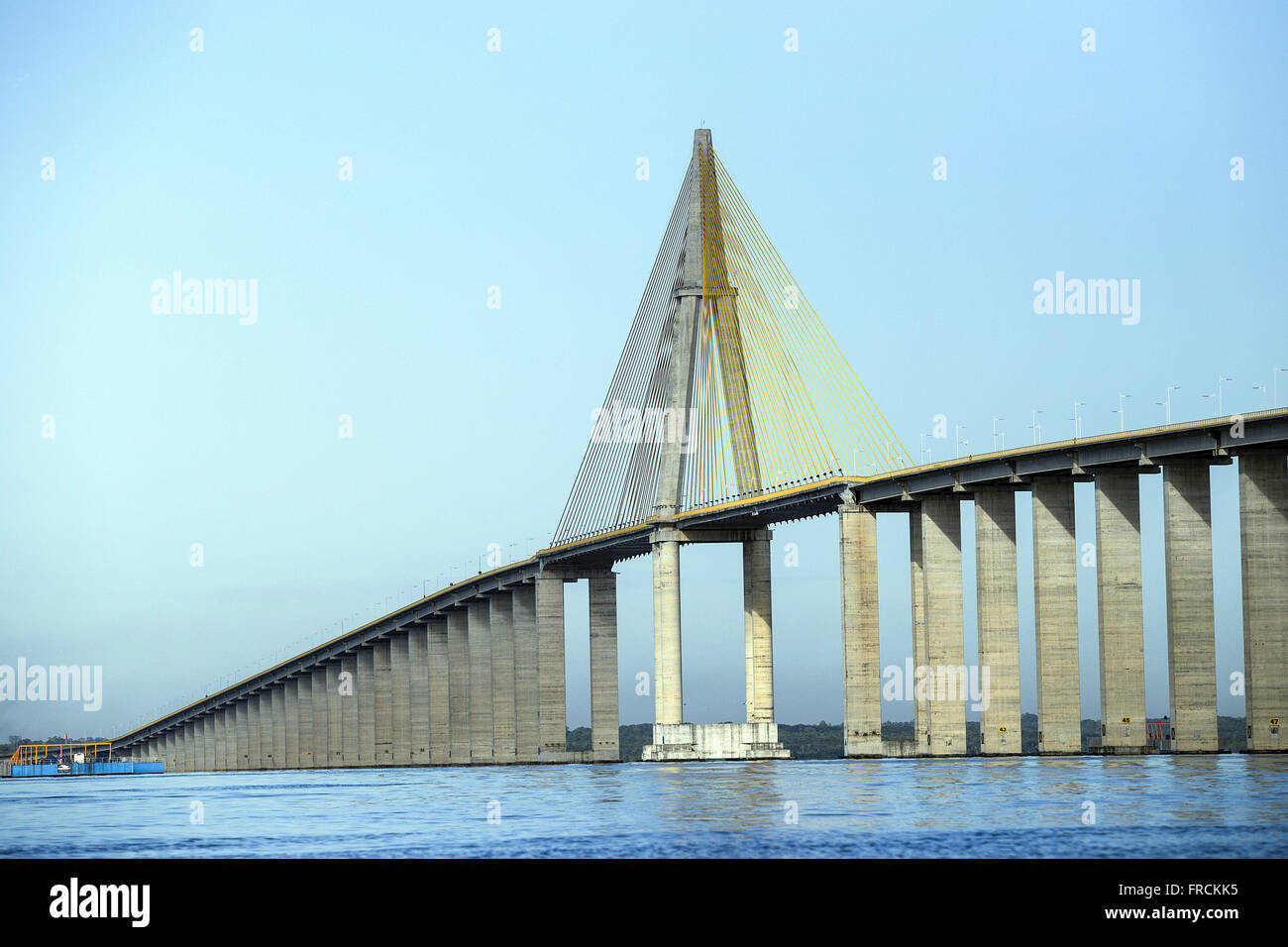 Ponte Rio Negro - ponte estaiada liga Manaus a Iranduba e demais cidades da região metropolitana Stock Photo