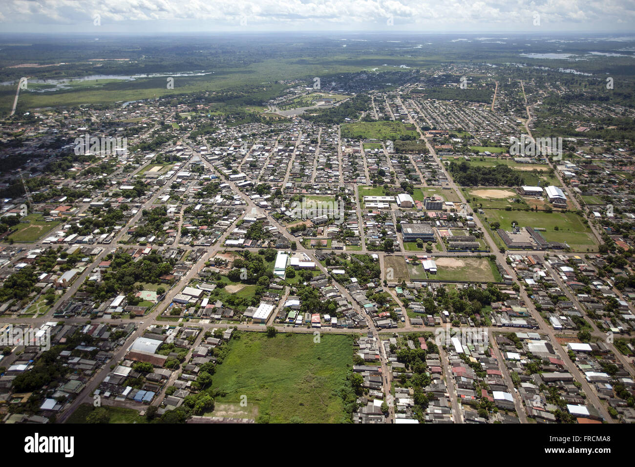 Vista aérea da cidade Stock Photo