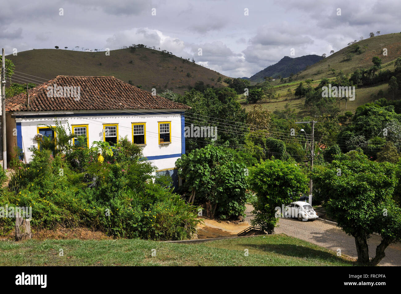 Historic townhouse located in the district Angustura Stock Photo