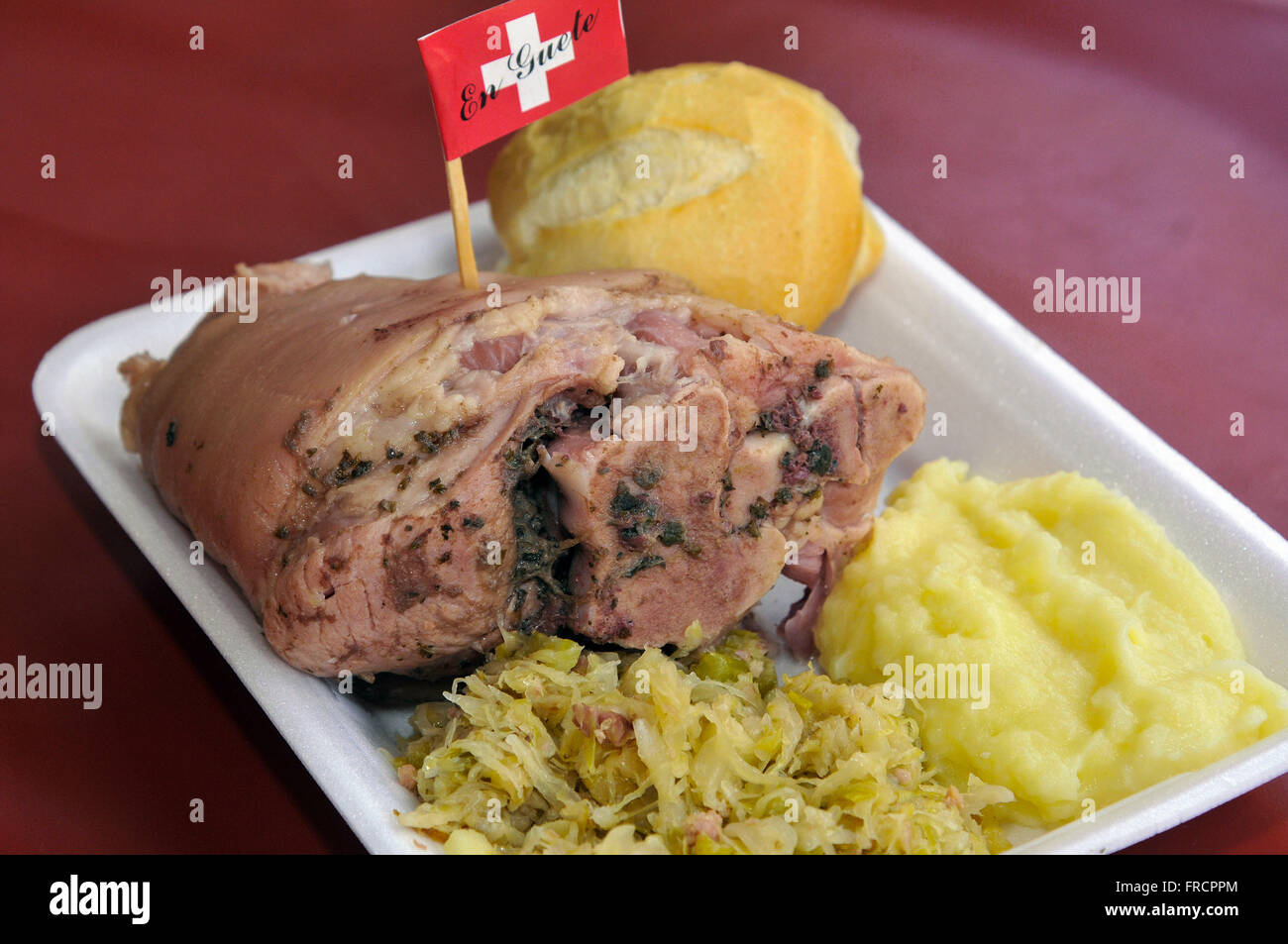 Typical German dish with pork knee or Eisbein sale on the Feast of