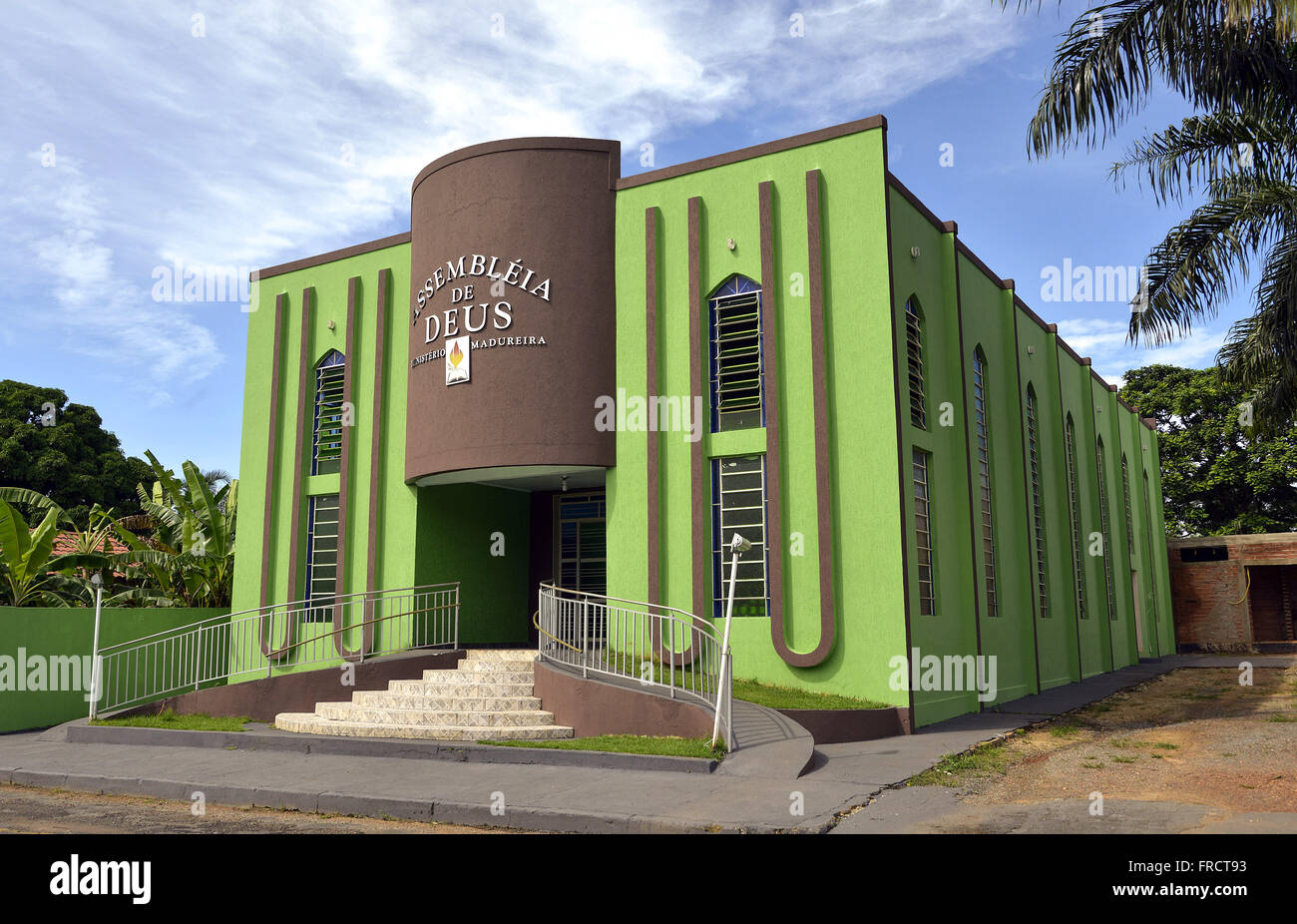 Facade Assembly of God in the city center Stock Photo - Alamy