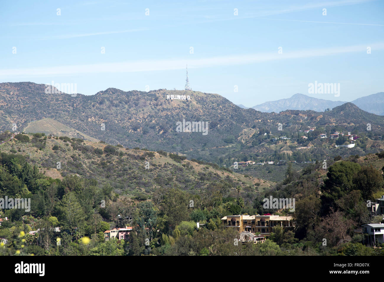 Hollywood Sign View From Runyon - Hollywood Sign View From Runyon Canyon Hike FRD07X 