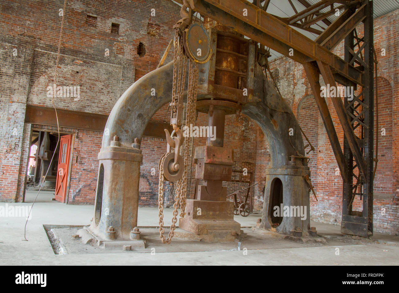 Vintage equipment in vintage steel blacksmithing shop Stock Photo Alamy