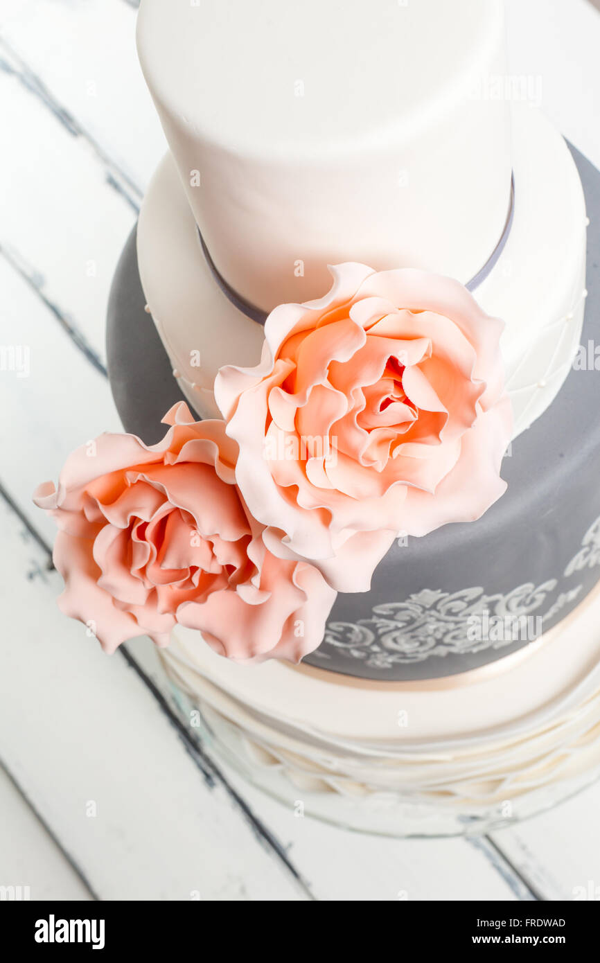 beautiful wedding cake Stock Photo