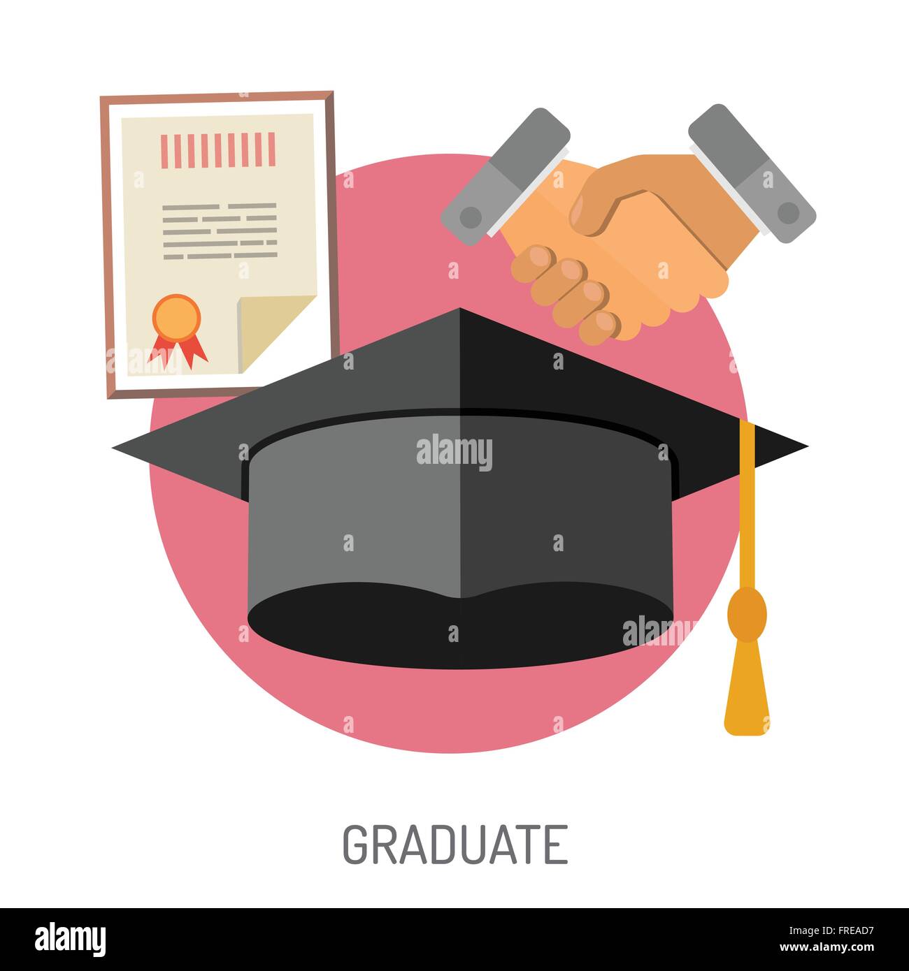 Education Flat Icon Set Stock Vector Image & Art - Alamy