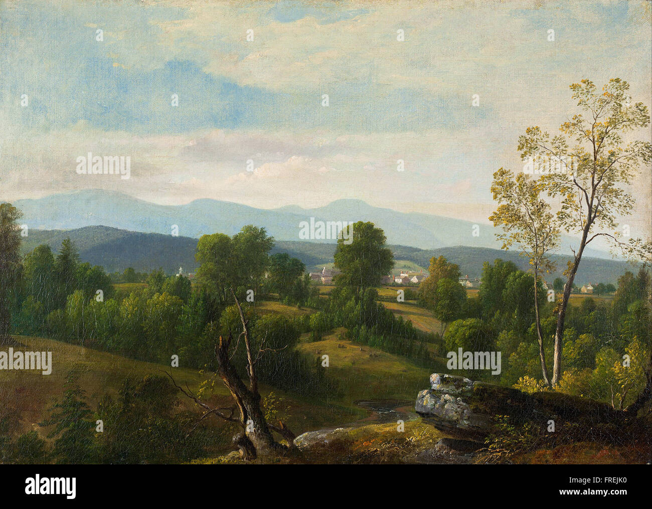 Asher Brown Durand - A View of the Valley Stock Photo