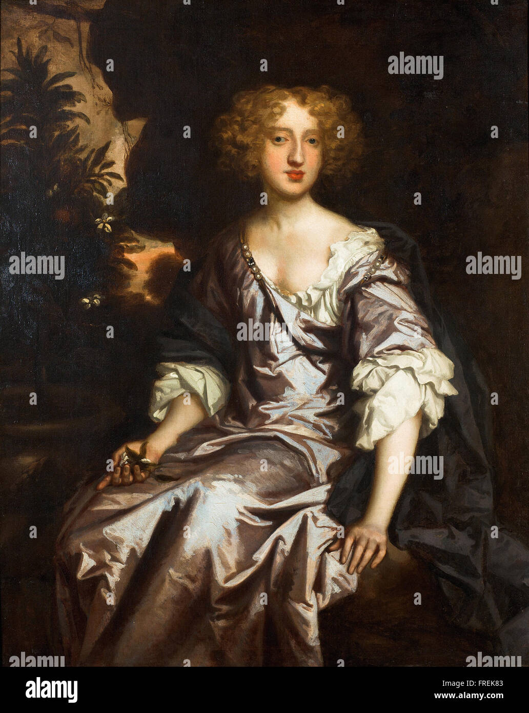 Sir Peter Lely Portrait Of Lady Elizabeth Strickland N e Pile Stock sir-peter-lely-portrait-of-lady-elizabeth-strickland-n-e-pile-stock
