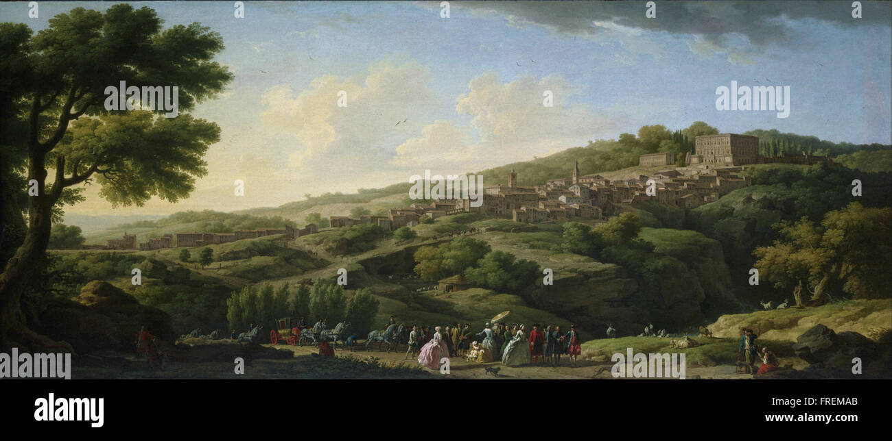 Claude-Joseph Vernet - Villa at Caprarola Stock Photo