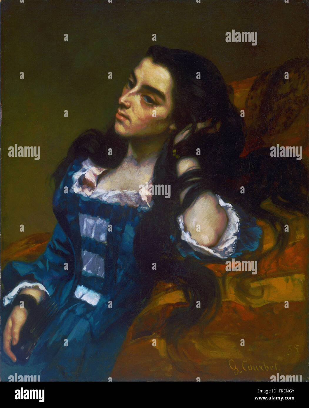 Gustave Courbet, French - Spanish Woman Stock Photo