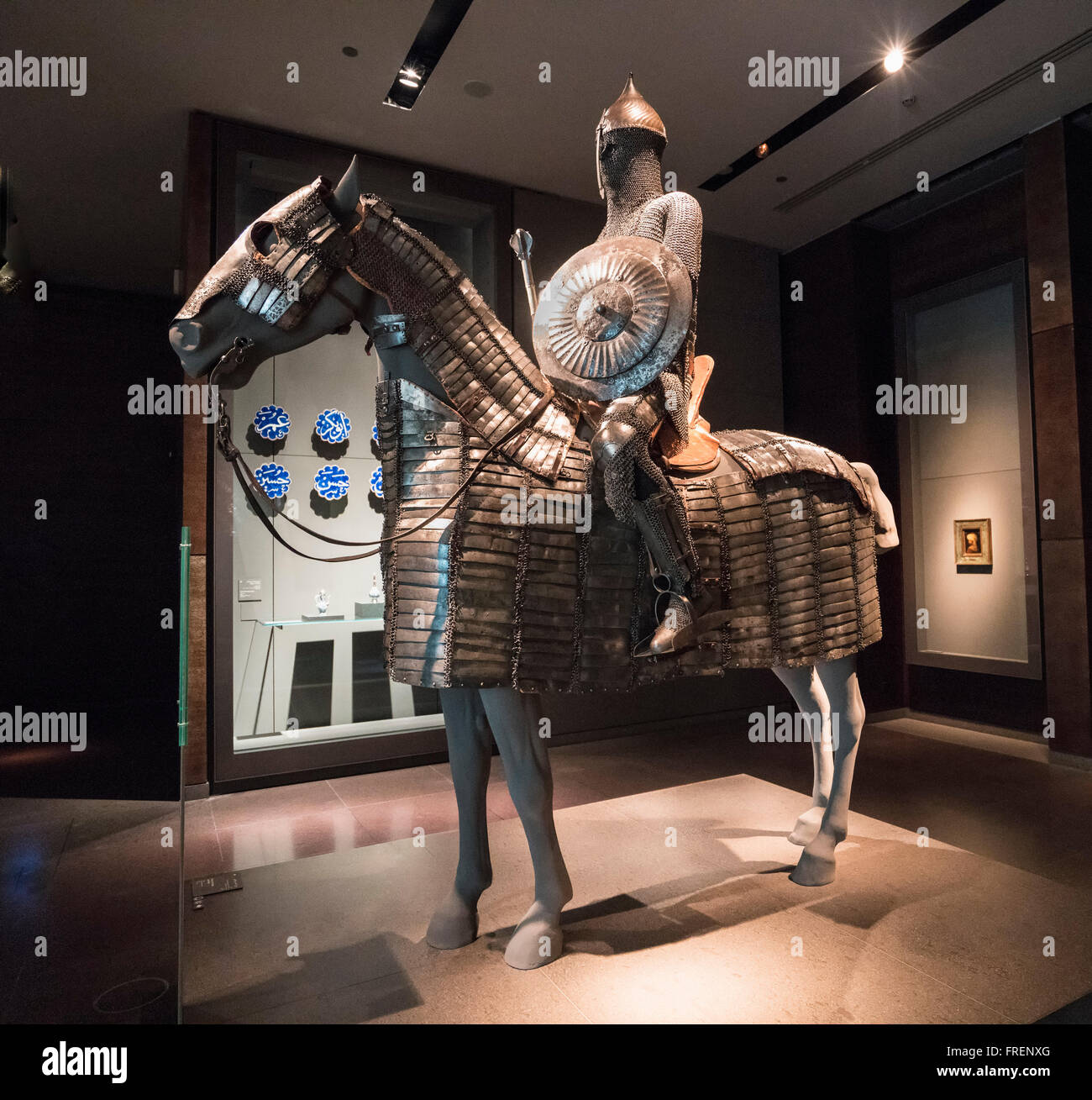 Armour for Horse and Rider from Turkey on display at Museum of Islamic