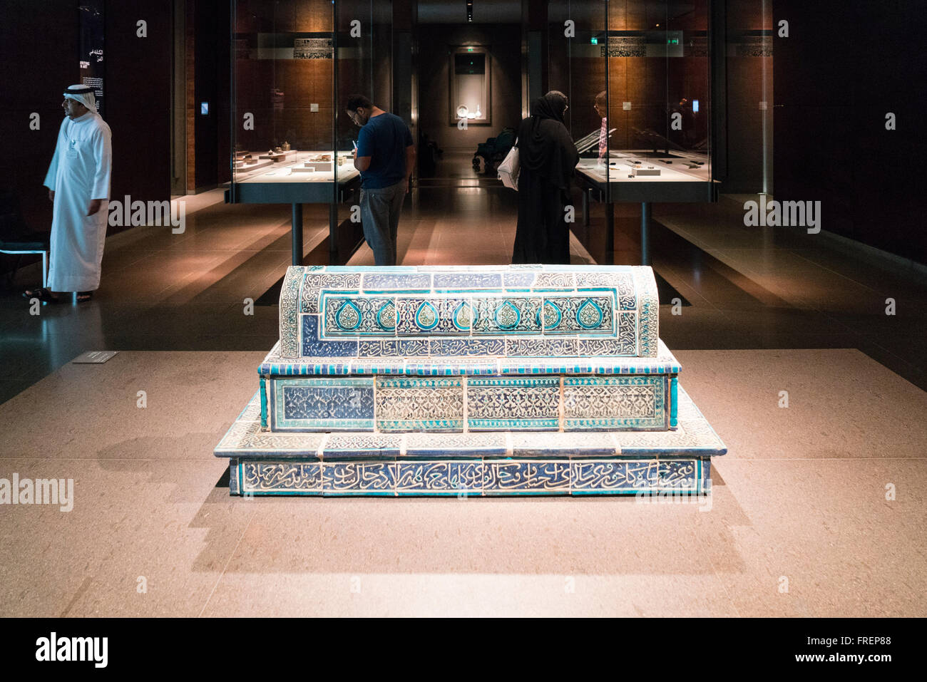 Ceramic Cenotaph from Central Asia on display at Museum of Islamic Art